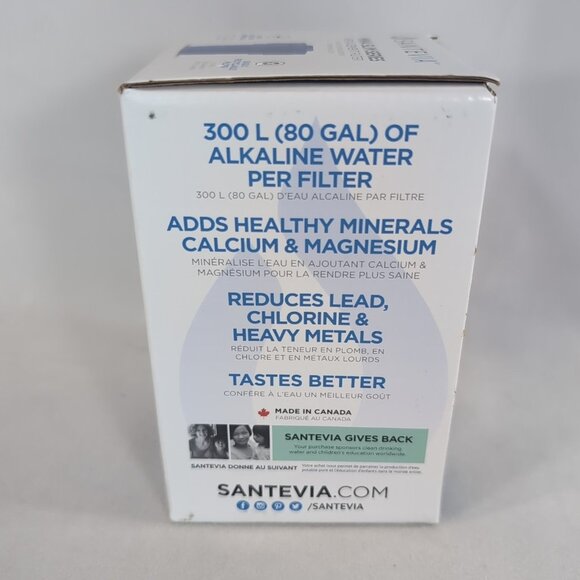 Santevia Mina Slim Series Replacement Filter Alkaline Water 9MS-471 NEW Blue - Picture 3 of 7